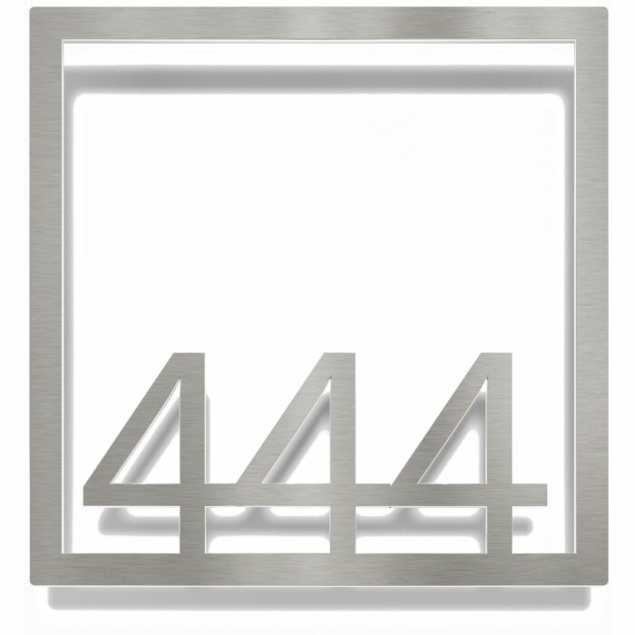 Edelstahl Zimmernummer / Design Z-04-XXX-E<span> - </span>444