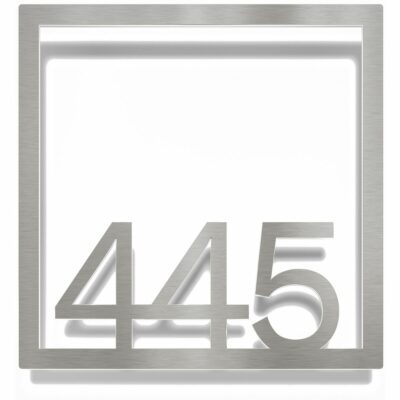 Edelstahl Zimmernummer / Design Z-04-XXX-E<span> - </span>445