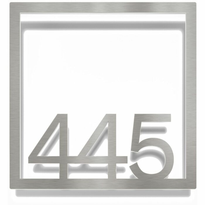 Edelstahl Zimmernummer / Design Z-04-XXX-E<span> - </span>445