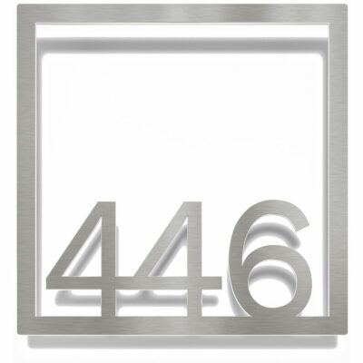 Edelstahl Zimmernummer / Design Z-04-XXX-E<span> - </span>446