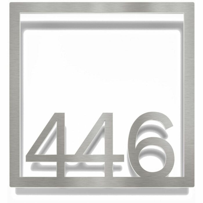 Edelstahl Zimmernummer / Design Z-04-XXX-E<span> - </span>446