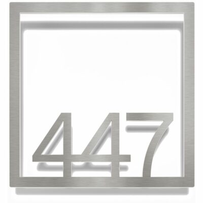 Edelstahl Zimmernummer / Design Z-04-XXX-E<span> - </span>447