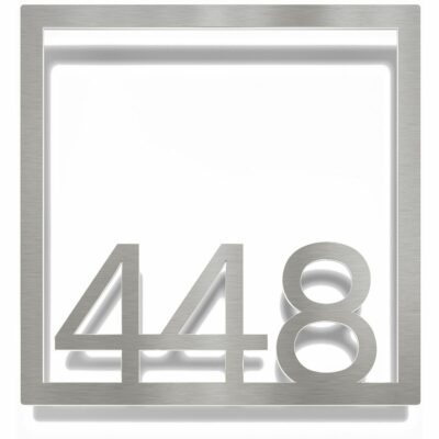 Edelstahl Zimmernummer / Design Z-04-XXX-E<span> - </span>448