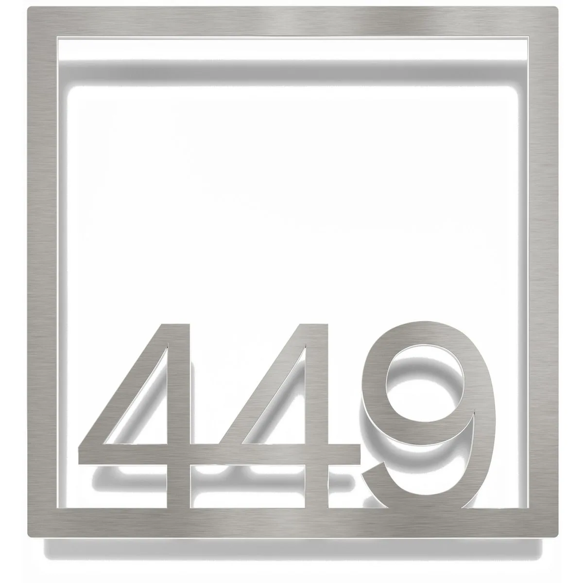 Edelstahl Zimmernummer / Design Z-04-XXX-E<span> - </span>449
