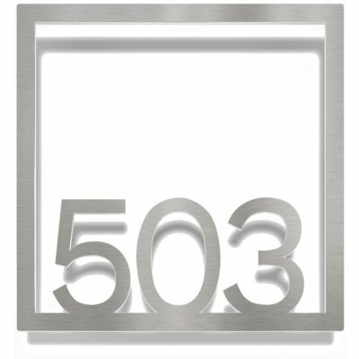 Edelstahl Zimmernummer / Design Z-04-XXX-E<span> - </span>503