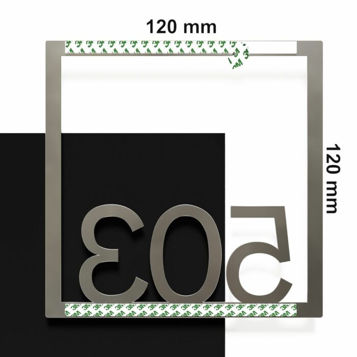 Edelstahl Zimmernummer / Design Z-04-XXX-E<span> - </span>503 - Image 4