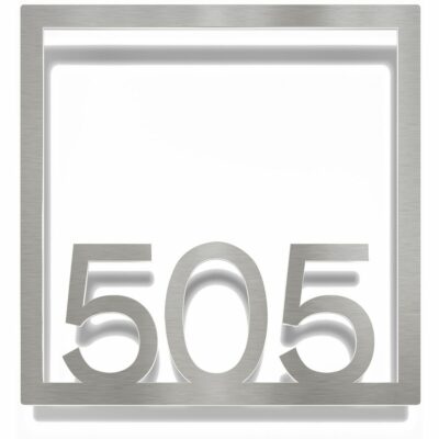 Edelstahl Zimmernummer / Design Z-04-XXX-E<span> - </span>505