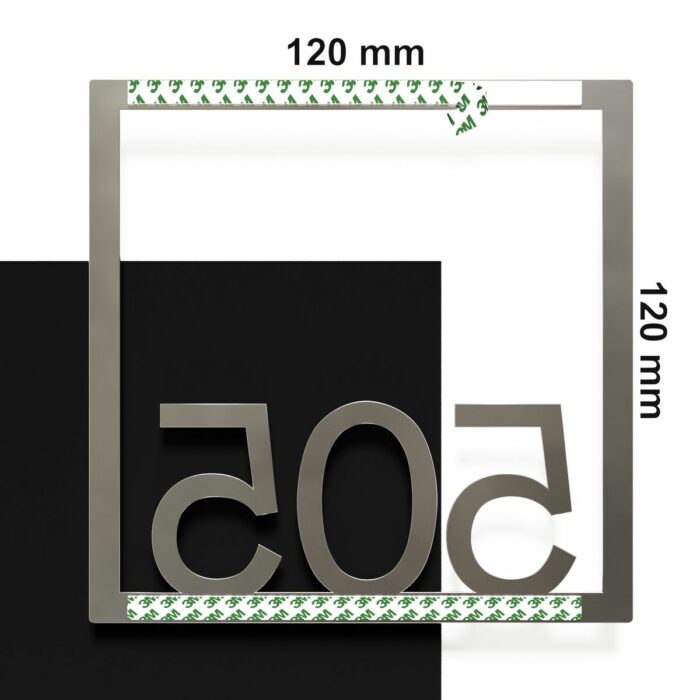 Edelstahl Zimmernummer / Design Z-04-XXX-E<span> - </span>505 - Image 4