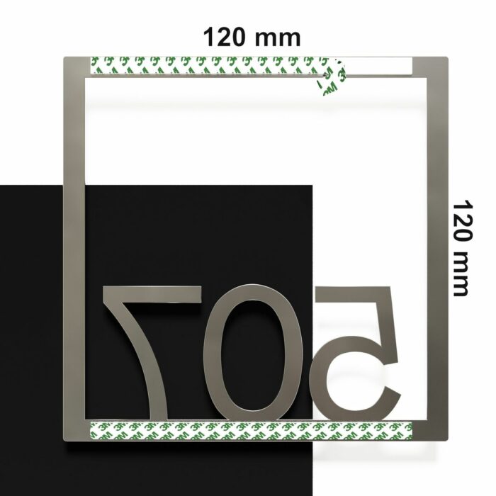 Edelstahl Zimmernummer / Design Z-04-XXX-E<span> - </span>507 - Image 4