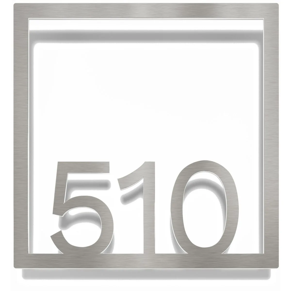 Edelstahl Zimmernummer / Design Z-04-XXX-E<span> - </span>510