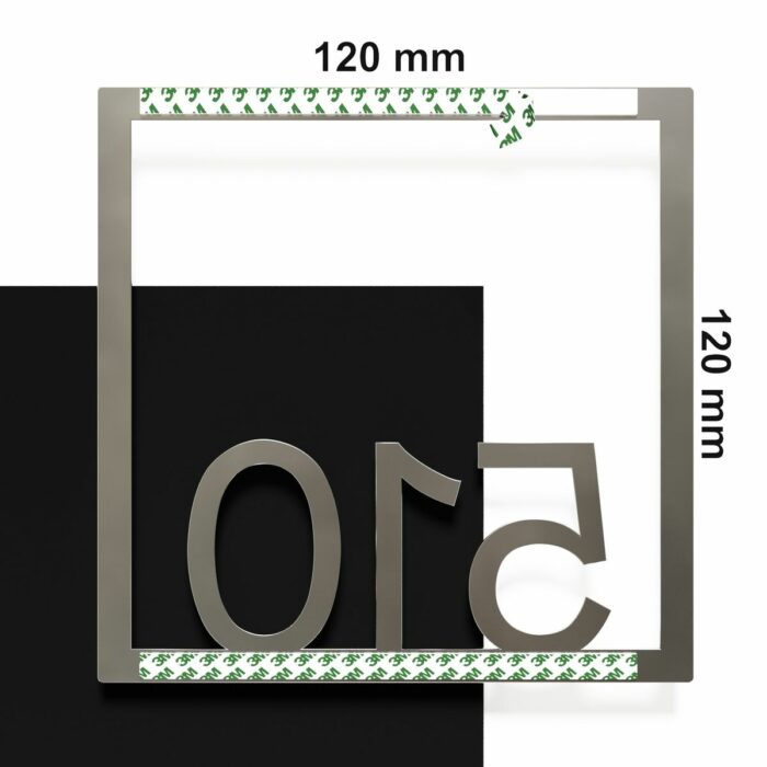 Edelstahl Zimmernummer / Design Z-04-XXX-E<span> - </span>510 - Image 4