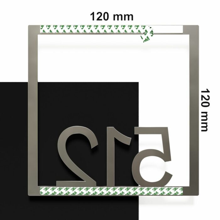 Edelstahl Zimmernummer / Design Z-04-XXX-E<span> - </span>512 - Image 4
