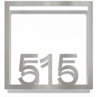 Edelstahl Zimmernummer / Design Z-04-XXX-E<span> - </span>515