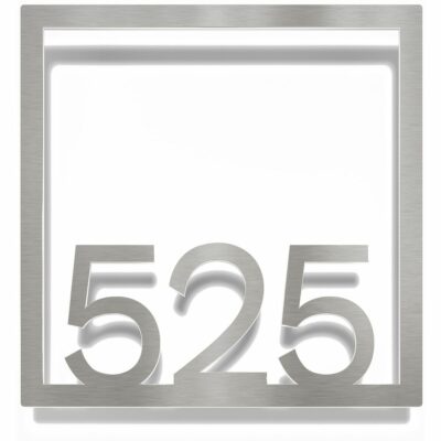 Edelstahl Zimmernummer / Design Z-04-XXX-E<span> - </span>525