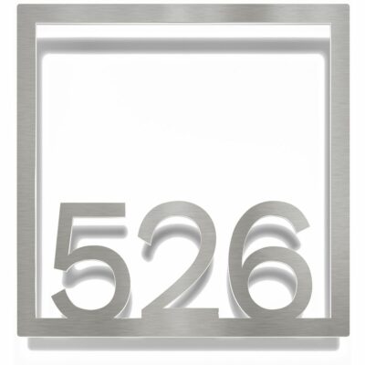 Edelstahl Zimmernummer / Design Z-04-XXX-E<span> - </span>526