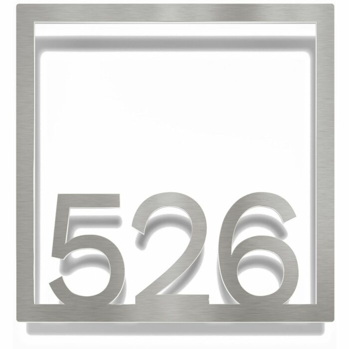 Edelstahl Zimmernummer / Design Z-04-XXX-E<span> - </span>526