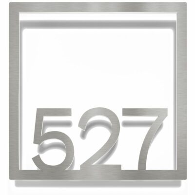 Edelstahl Zimmernummer / Design Z-04-XXX-E<span> - </span>527