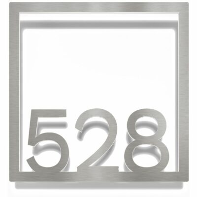 Edelstahl Zimmernummer / Design Z-04-XXX-E<span> - </span>528