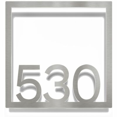 Edelstahl Zimmernummer / Design Z-04-XXX-E<span> - </span>530