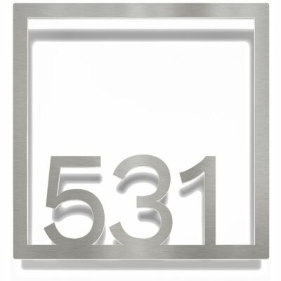 Edelstahl Zimmernummer / Design Z-04-XXX-E<span> - </span>531