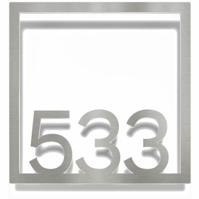 Edelstahl Zimmernummer / Design Z-04-XXX-E<span> - </span>533