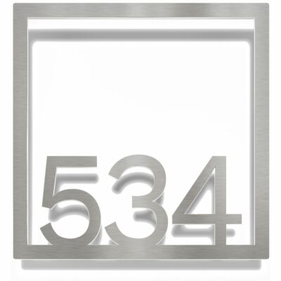 Edelstahl Zimmernummer / Design Z-04-XXX-E<span> - </span>534