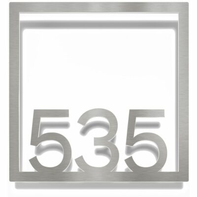 Edelstahl Zimmernummer / Design Z-04-XXX-E<span> - </span>535