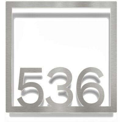 Edelstahl Zimmernummer / Design Z-04-XXX-E<span> - </span>536
