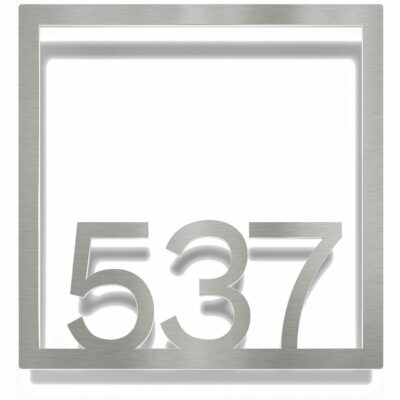 Edelstahl Zimmernummer / Design Z-04-XXX-E<span> - </span>537