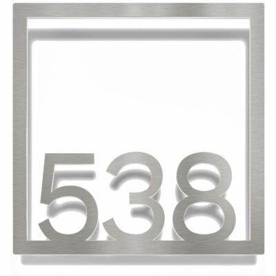 Edelstahl Zimmernummer / Design Z-04-XXX-E<span> - </span>538