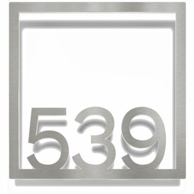 Edelstahl Zimmernummer / Design Z-04-XXX-E<span> - </span>539