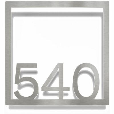 Edelstahl Zimmernummer / Design Z-04-XXX-E<span> - </span>540