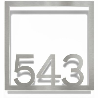 Edelstahl Zimmernummer / Design Z-04-XXX-E<span> - </span>543