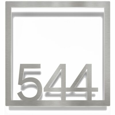 Edelstahl Zimmernummer / Design Z-04-XXX-E<span> - </span>544