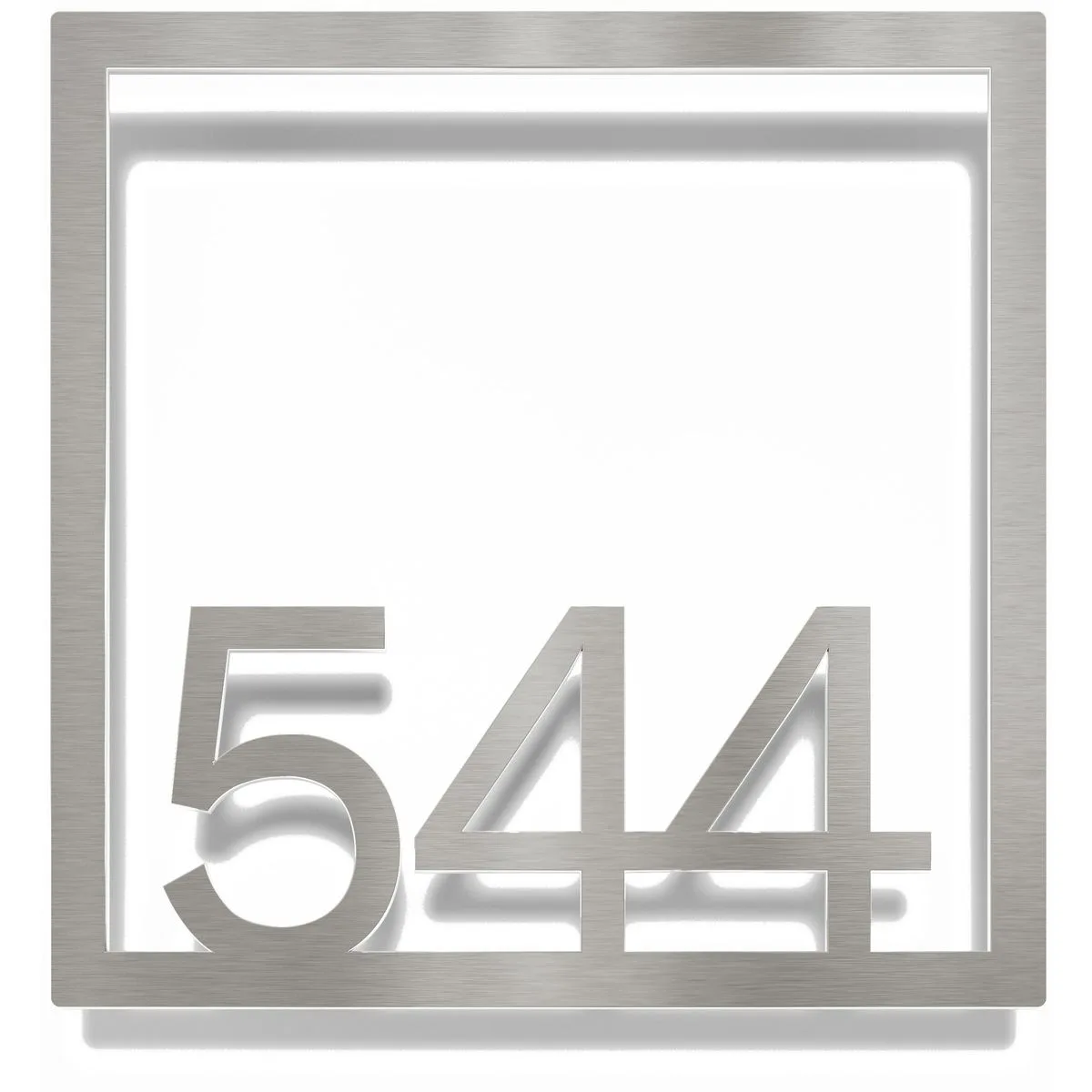 Edelstahl Zimmernummer / Design Z-04-XXX-E<span> - </span>544