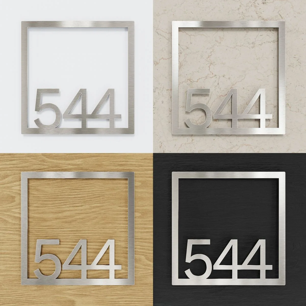 Edelstahl Zimmernummer / Design Z-04-XXX-E<span> - </span>544 - Image 2