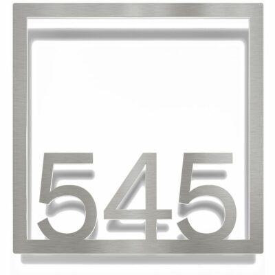 Edelstahl Zimmernummer / Design Z-04-XXX-E<span> - </span>545