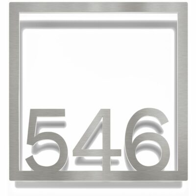 Edelstahl Zimmernummer / Design Z-04-XXX-E<span> - </span>546