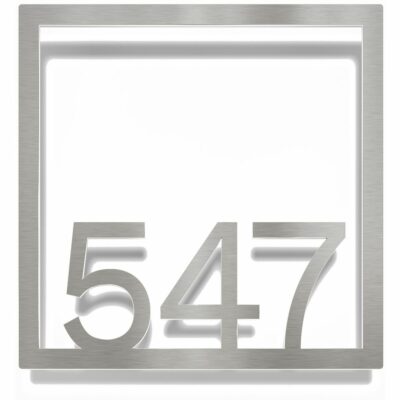 Edelstahl Zimmernummer / Design Z-04-XXX-E<span> - </span>547