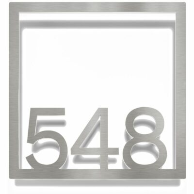 Edelstahl Zimmernummer / Design Z-04-XXX-E<span> - </span>548
