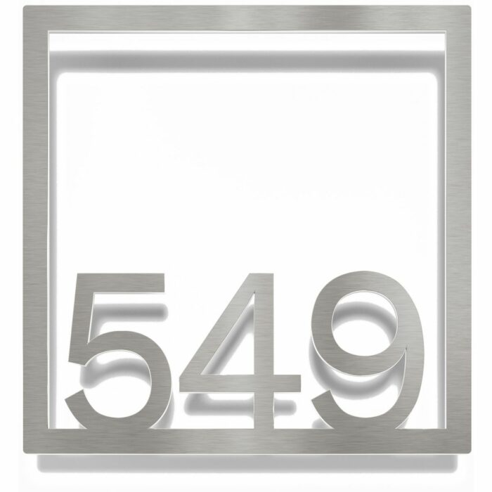 Edelstahl Zimmernummer / Design Z-04-XXX-E<span> - </span>549