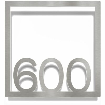 Edelstahl Zimmernummer / Design Z-04-XXX-E<span> - </span>600