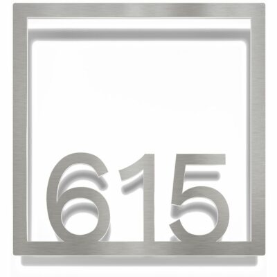 Edelstahl Zimmernummer / Design Z-04-XXX-E<span> - </span>615
