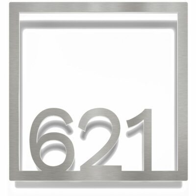 Edelstahl Zimmernummer / Design Z-04-XXX-E<span> - </span>621