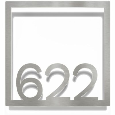 Edelstahl Zimmernummer / Design Z-04-XXX-E<span> - </span>622