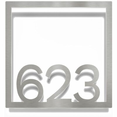 Edelstahl Zimmernummer / Design Z-04-XXX-E<span> - </span>623