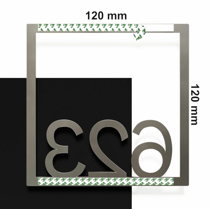 Edelstahl Zimmernummer / Design Z-04-XXX-E<span> - </span>623 - Image 4