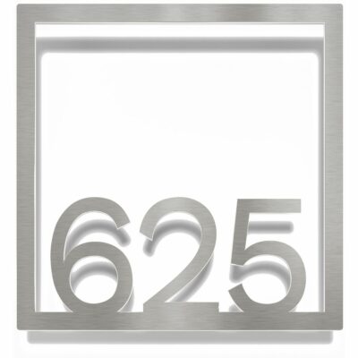 Edelstahl Zimmernummer / Design Z-04-XXX-E<span> - </span>625