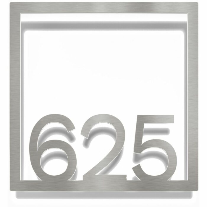 Edelstahl Zimmernummer / Design Z-04-XXX-E<span> - </span>625