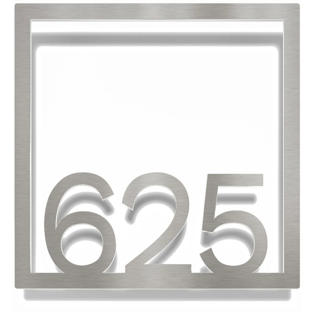 Edelstahl Zimmernummer / Design Z-04-XXX-E<span> - </span>625